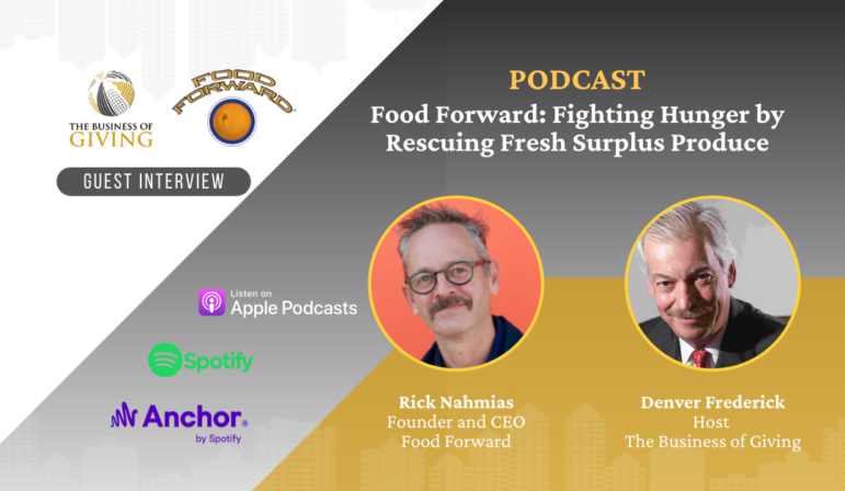 Podcast title card with photos of Rich Nahmias and Denver Frederick