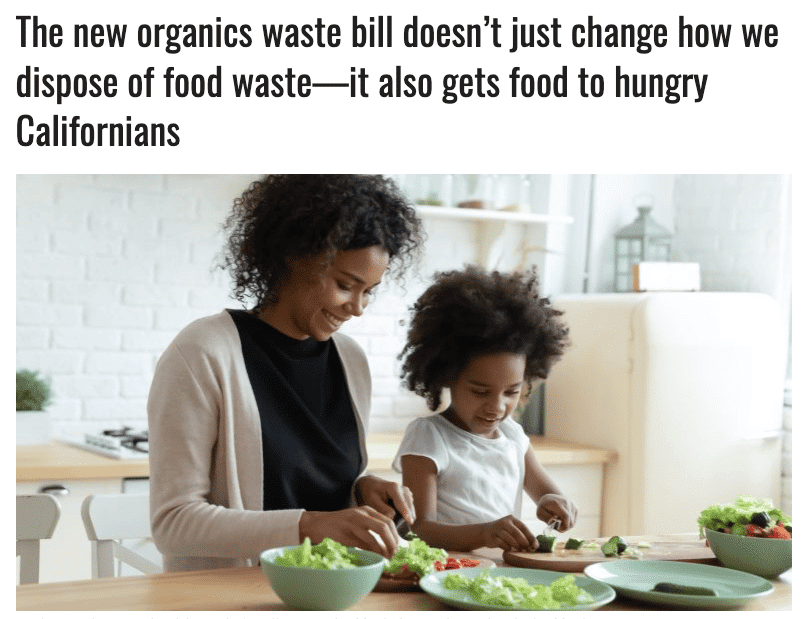 Image of mother and child cooking and text reading
