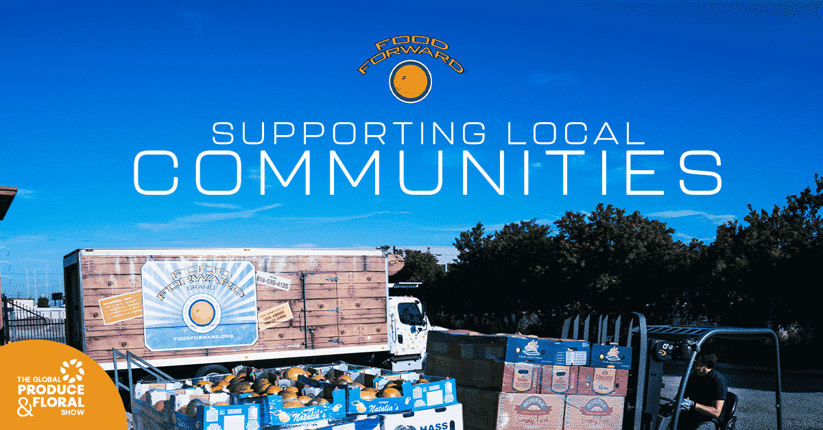 Image of trucks loading at Pit Stop and text reading "Supporting local communities"